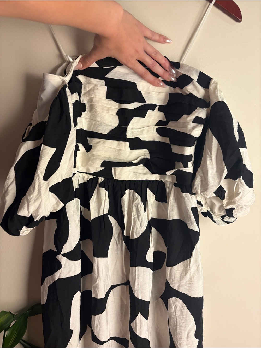 Abercrombie & Fitch Cream Smocked Tube Top dress